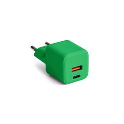 COLORUM-seinälaturi USB-A + USB-C PD 30W CLS30-AC-04 xGreen