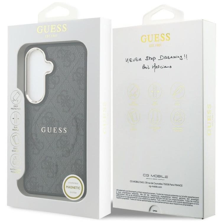 Guess case 4G Embossed Ring MagSafe for Samsung Galaxy S26 black