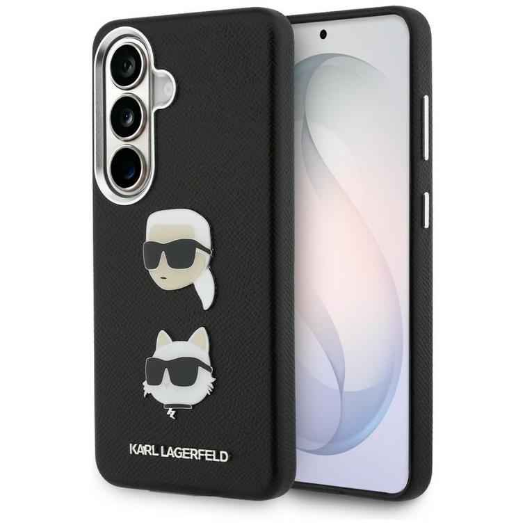 Karl Lagerfeld case Saffiano Double Heads Metal for Samsung Galaxy S26 Plus black