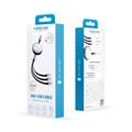 Forever 3in1 -kaapeli USB - Lightning + 2x USB-C 1,2 m 100W musta
