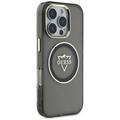 Guess Hardcase MagSafe IML Metal Mountain Logo -suojakuori iPhone 16 Pro 6,3":lle, musta