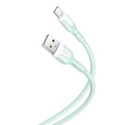 XO-kaapeli NB212 USB - USB-C 1,0 m 2,1A vihre&auml;