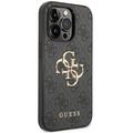 Guess iPhone 15 Pro 6,1" -puhelimen kuoret GUHCP15L4GMGGR harmaa kovakuori 4G Big Metal Logo
