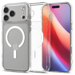 Spigen Ultra Hybrid Mag Magsafe -kotelo iPhone 17 Pro Maxille, kirkas/valkoinen