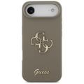 Guess Silicone Big 4G Script -suojakuori iPhone Airille, ruskea
