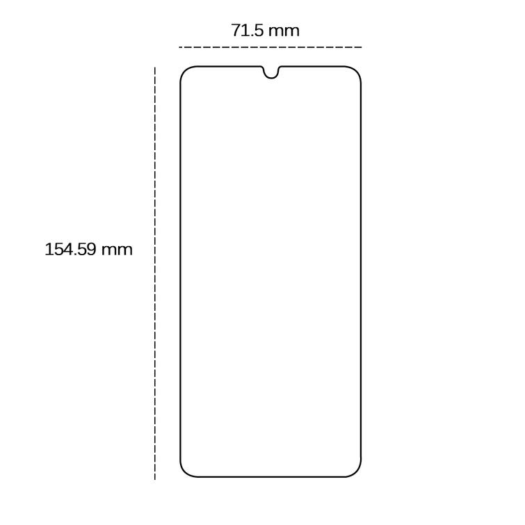 Karkaistu lasi 2,5D Samsung Galaxy A24 5G / M34 5G:lle
