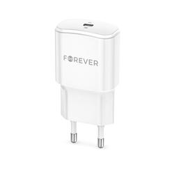 Forever TC-01-20C PD QC laturi 1x USB-C 20W valkoinen