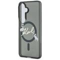 Karl Lagerfeld case IML KC Script MagSafe for Samsung Galaxy S26 black