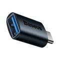 Baseus Ingenuity USB-C - USB-A 3.1 -sovitin, sininen, OTG