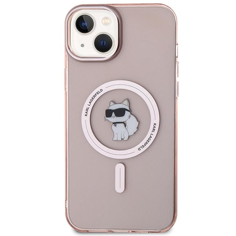 Karl Lagerfeld -suojakuori iPhone 15 Plus 6,7":lle KLHMP15MHFCCNOP pinkki HC Magsafe IML C