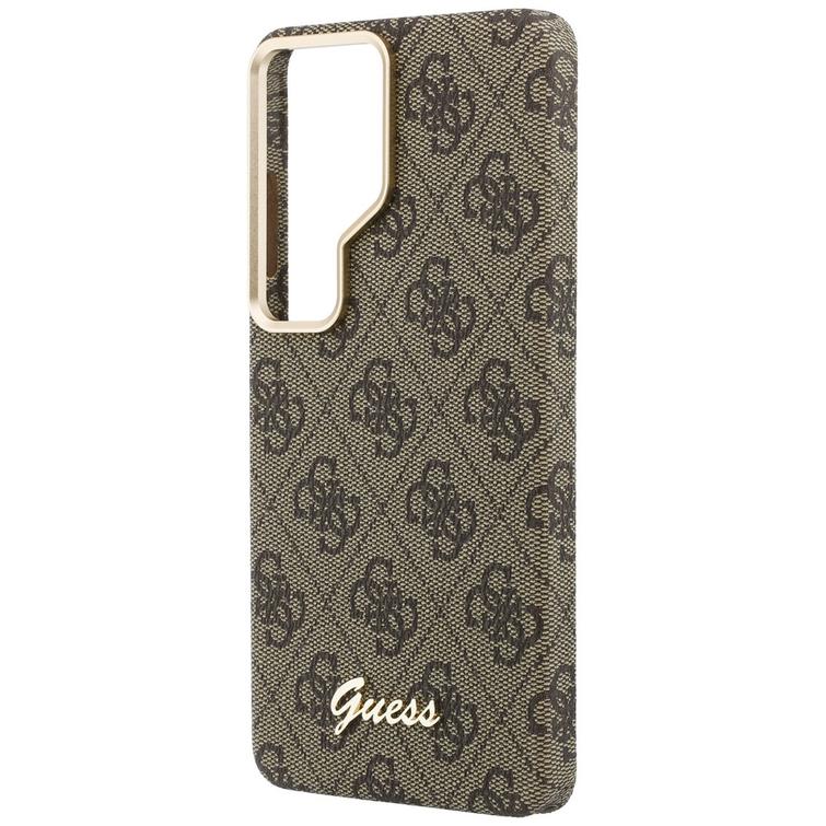 Guess case 4G Script MagSafe for Samsung Galaxy S26 Ultra brown