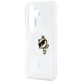 Karl Lagerfeld case IML Peekaboo Choupette MagSafe for Samsung Galaxy S26 transparent