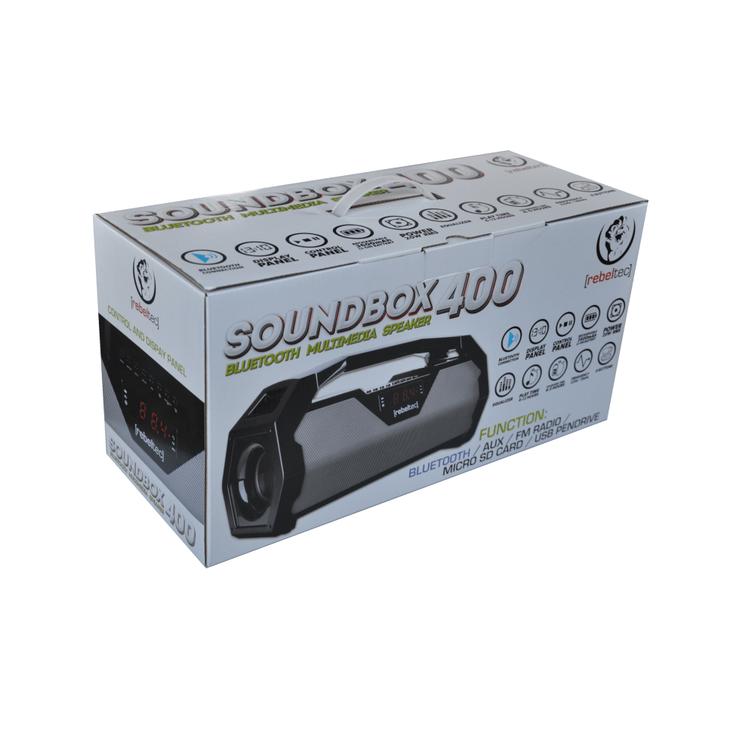 Rebeltec Bluetooth-kaiutin SoundBox 400 BT / FM / USB harmaa