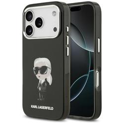 Karl Lagerfeld -kotelo iPhone 17 Pro 6,3" IML Aquarelle Karl & Logo MagSafe musta