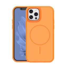 Frame Thin Mag -suojakuori iPhone 12 / 12 Pro 6,1":lle, oranssi