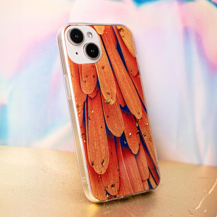 Gold Glam -kuori iPhone 11:lle, oranssi