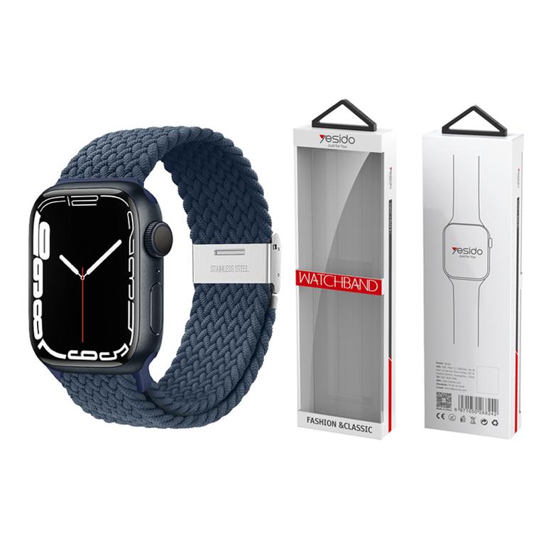 YESIDO WB23 APPLE WATCH BRAIDED STRAP 38/40/41 NAVY