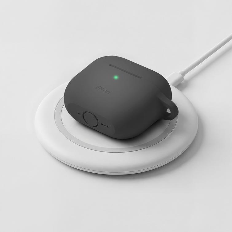 Etteri-silikonikotelo AirPods 4:lle musta