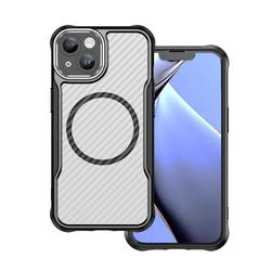 Defender Carbon Mag -suojakuori iPhone 13 6,1":lle, musta