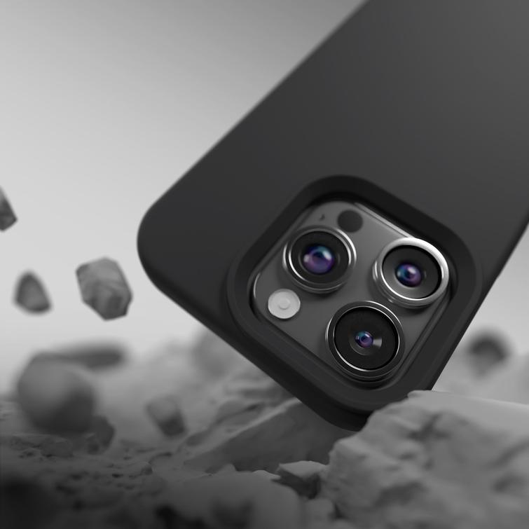 Etteri Silicone Mag kotelo iPhone 15 Pro Max 6,7" mustalle