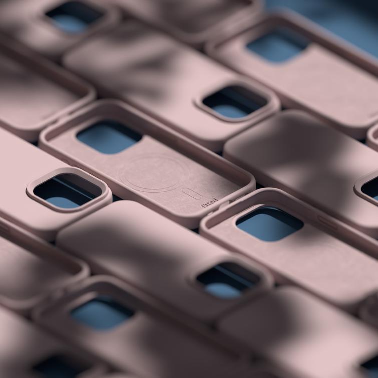 Etteri Silicone Mag kotelo iPhone 15 Pro Max 6,7" vaaleanpunaiselle
