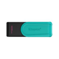 Kingston 128GB kannettava USB 3.2 Gen 1 DataTraveler Exodia S -muistitikku (musta/turkoosi)