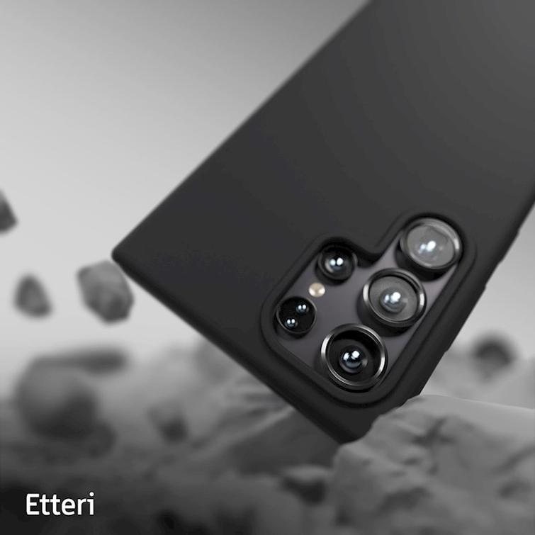 Etteri Silicone Mag kotelo Samsung Galaxy S25 Ultra mustalle