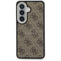Guess case 4G Embossed Ring MagSafe for Samsung Galaxy S26 Plus brown