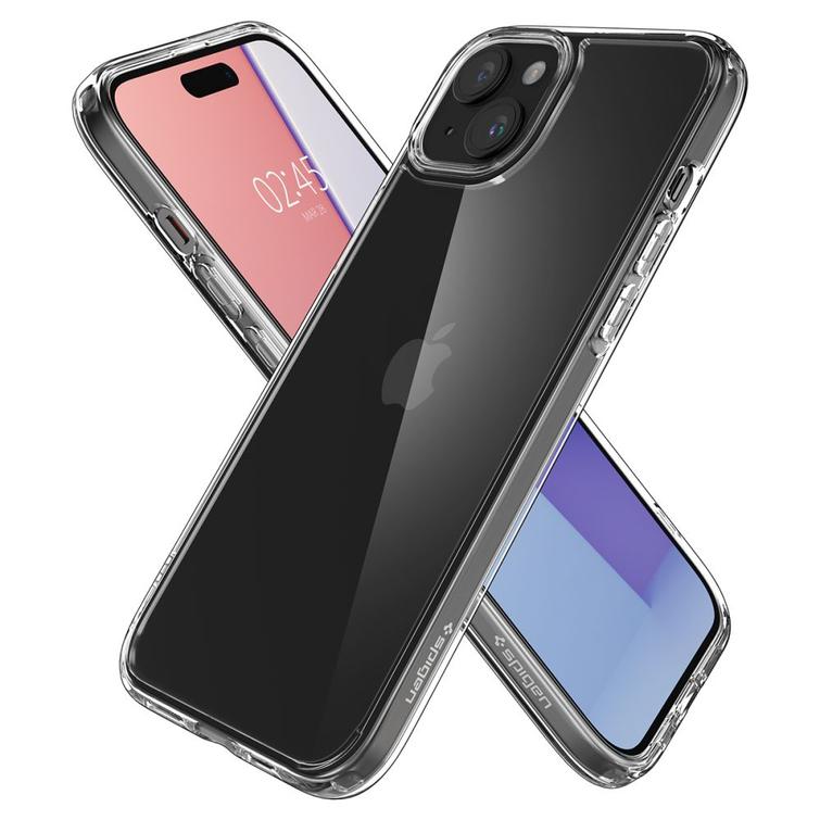 Spigen Ultra Hybrid -suojakuori iPhone 15 Plus 6,7":lle, kristallinkirkas