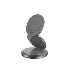 Forever MAWC-200 magneettinen langaton laturi 15W harmaa 3in1