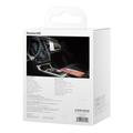 Baseus autolaturi Enjoyment sisäänvedettävä 2w1 30W musta, mukana kaapeli 1x USB-C ja 1x Lightning