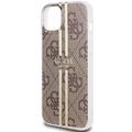 Guess iPhone 15 Plus 6,7" suojakuori GUHCP15MH4PSEGW ruskea HC IML 4G GOLD STRIPE