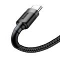 Baseus-kaapeli Cafule USB - USB-C 0,5 m 3A harmaanmusta