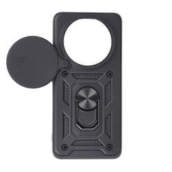 Defender Slide -suojakuori Xiaomi Redmi Note 14 Pro Plus 5G:lle (maailmanlaajuinen), musta