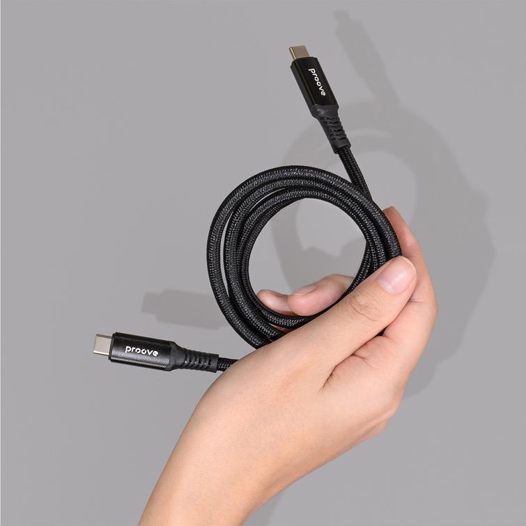 Proove-kaapeli Speed Line USB-C - USB-C 1m 240W musta