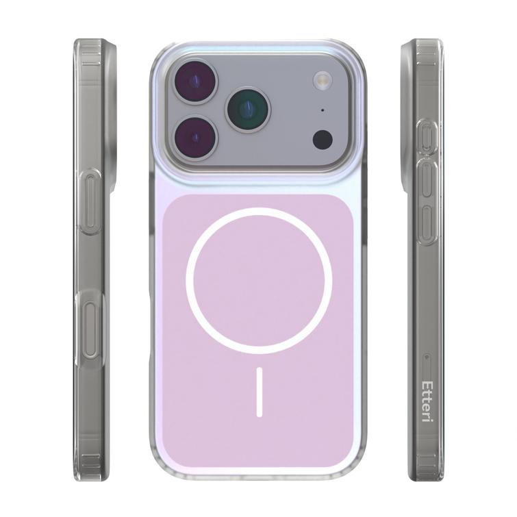 Etteri Hidden Pearl case for iPhone 17 Pro 6,3" pink
