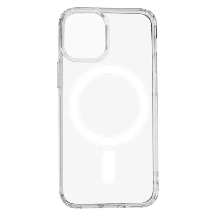 Iskunkest&auml;v&auml; 1,5 mm:n magneettikotelo iPhone 12 Mini 5,4":lle, l&auml;pin&auml;kyv&auml;, isolla rei&auml;ll&auml;