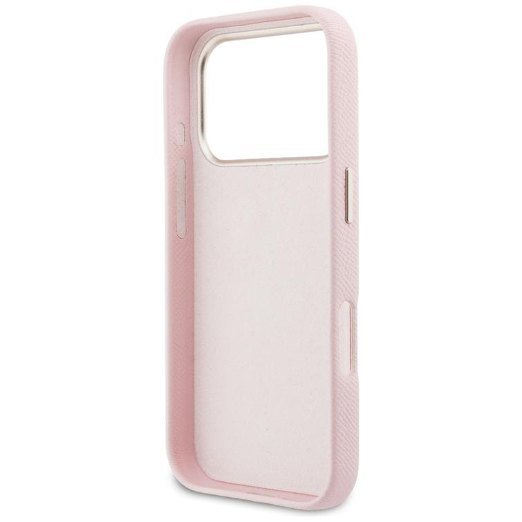 Guess HC PU FW RESIN LOGO PINK -suojakuori iPhone 17 Pro Max 6,9":lle
