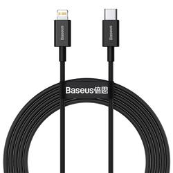 Baseus Superior PD USB-C - Lightning-kaapeli 2,0 m musta 20W