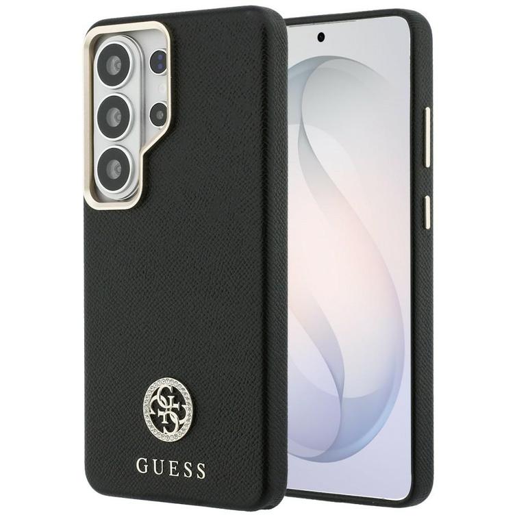 Guess case Rhinestone Round Logo MagSafe for Samsung Galaxy S26 Ultra black