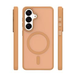 Mattalehti-kotelo Samsung Galaxy A16 4G / A16 5G / A17 4G / A17 5G / A18 5G -puhelimelle, ruskea iso reik&auml;