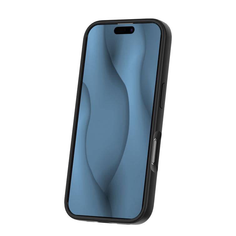 Silikoninen ohut Mag-suojakuori iPhone 16 Pro Maxille 6,9" musta