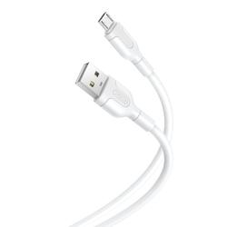 XO-kaapeli NB212 USB - microUSB 1,0 m 2,1A valkoinen