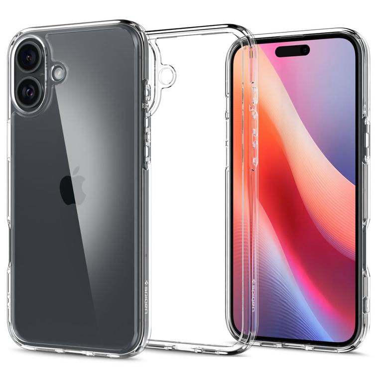 Spigen Ultra Hybrid -suojakuori iPhone 16 6,1":lle, kristallinkirkas