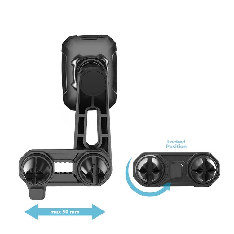 Forever auton pidike tuuletusritilään MH-250 monipisteinen magneettinen musta