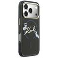 Karl Lagerfeld suojakuori iPhone 17 Pro 6,3" IML Choupettes Karl Script Logo MagSafe musta