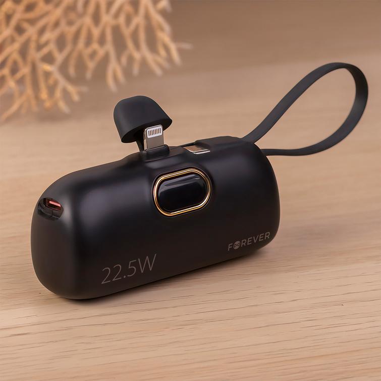 Forever MTB-100 mini-varavirtalähde 22,5 W 5000 mAh Lightning musta