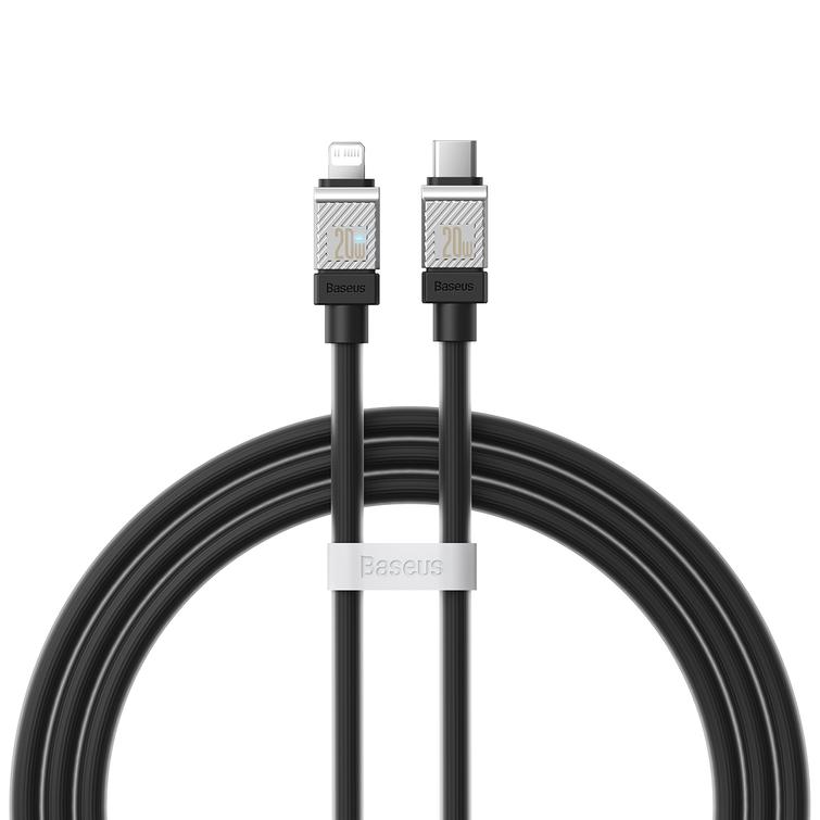 Baseus CoolPlay USB-C - Lightning-kaapeli 1m 20W musta