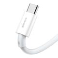 Baseus Superior USB - USB-C -kaapeli 2,0 m valkoinen 66W