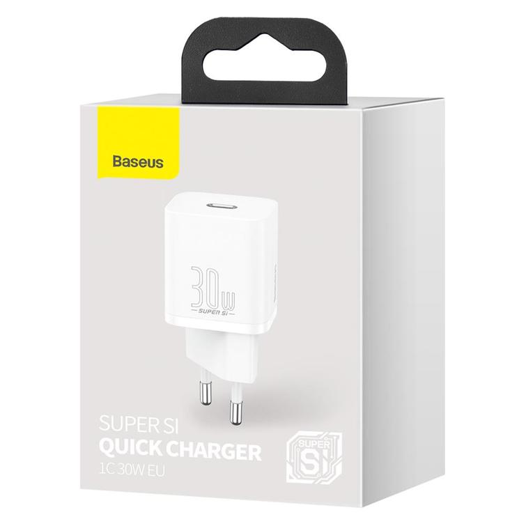 Baseus wall charger Super Si PD 30W 1x USB-C white